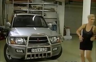 Mature Blonde Woman Fucking In A Garage