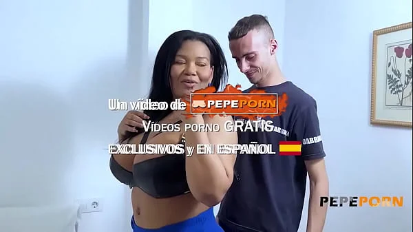 Once again, HUGELY-TITTED Jennifer Dominic teaches a young guy how to fuck