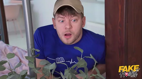 Fake Hostel - Super hot cheating latina girlfriend with fit natural body Geishakyd gets a creamy wet horny pussy while fucking her boyfriends best friends big cock to orgasm and getting caught with cum on her tight ass