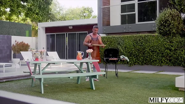 MILFY Bombshell MILF Brandi cheats on her husband while he listens