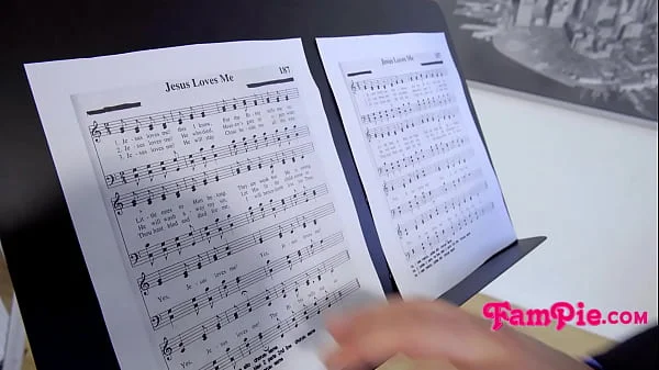 Church girl fucks her stepbro while singing hymns