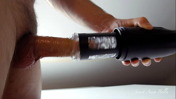 My husband and his big dick are trying Sohimi automatic male masturbator ! Nice cumshot :) SOHIMI !!