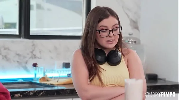 Stepdaughter Leana Lovings uses her Big Tits to Help Stepdad Codey Steele Clone His Willy