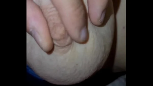 Homemade play with my Hairy old Wife's Pussy and Big tits.