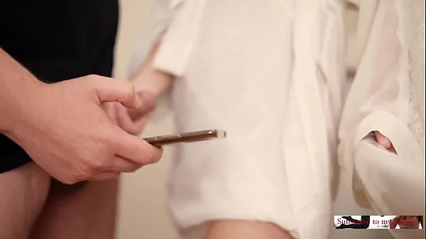 i caught him wanking in the bathroom and i give him a helping hand to finish