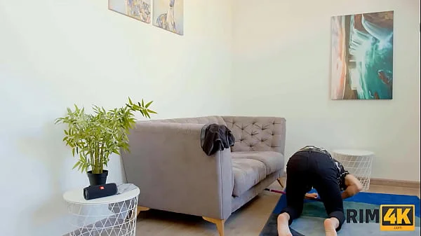 RIM4K. Russian girl in red stockings and friend enjoy threesome sex