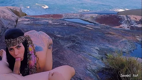 SEX IN PARADISE ASS GIRLFRIEND AMADORA PUBLIC BEACH - SEXDOLL 520