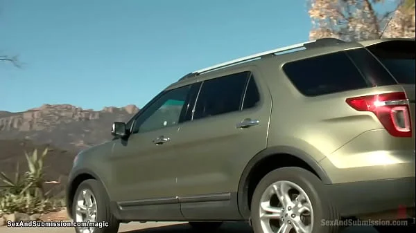 Busty Asian prisoner bound and fucked