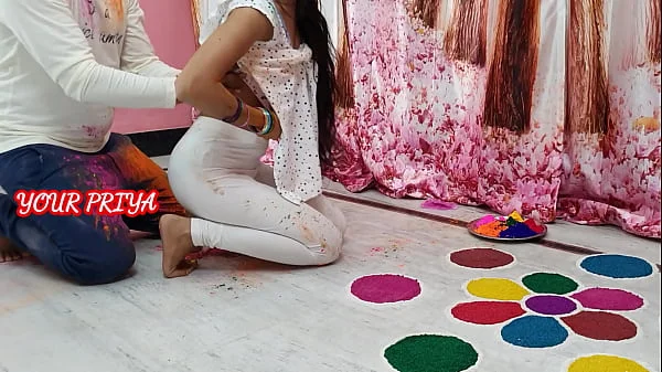 Holi special: Indian Priya had great fun with step brother on Holi occasion