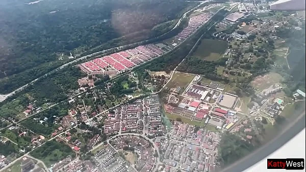 Public blowjob on Airplane - we got caught!