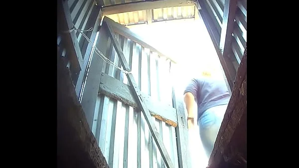 NEW! View from the hole in the village toilet! Street 29 (fragment)