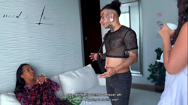 Threesome with stepmother and her stepdaughter after tattooing her