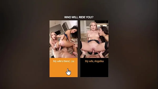 Lifeselector - MFF threesome fun with two babes Angelika Grays and Lia Lin