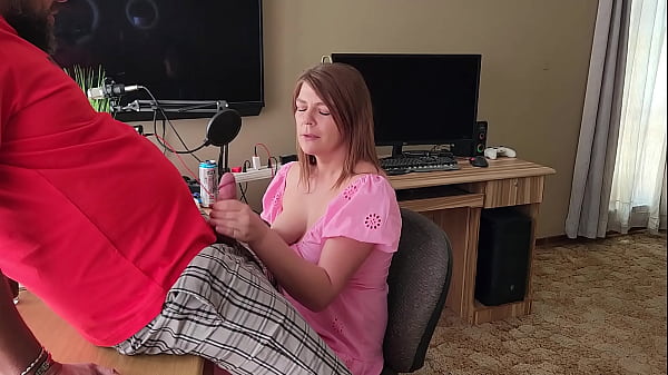 Stepmom giving me a handjob before bedtime