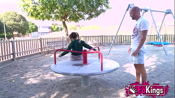 A day with petite Munequita Enfadada: From the park to her HARDCORE FUCK!