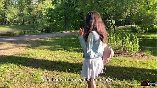 Girlfriend gets orgasms in a public park and I control it with a toy from Flirtwithsb
