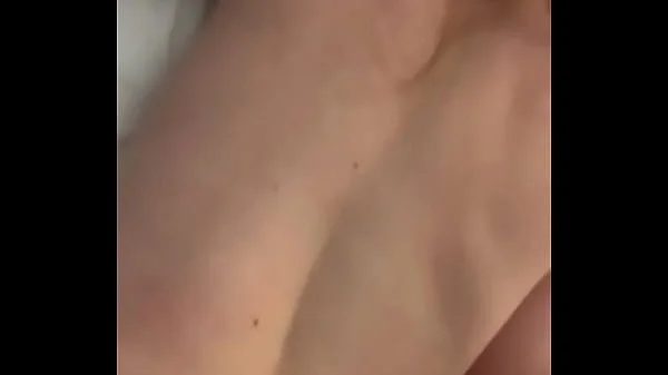 Skinny slut small tits creamy pussy eats cum