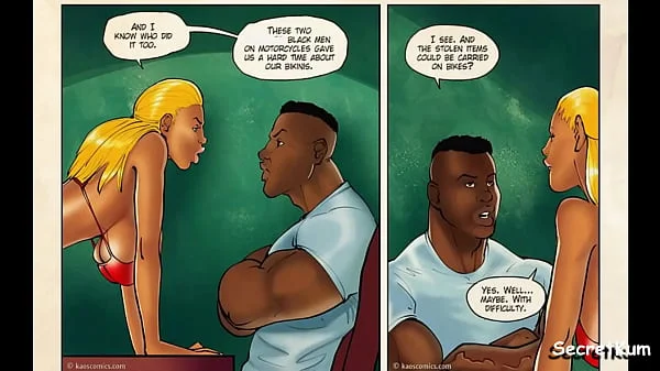 Flag Girls pt. 1 - White Girls discover Huge BBC on Beach Trip