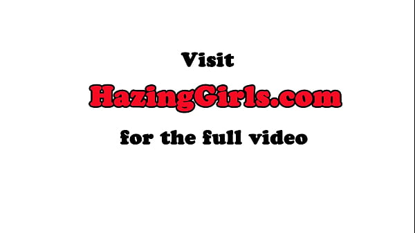 Hazing amateur pussylicked during initiation