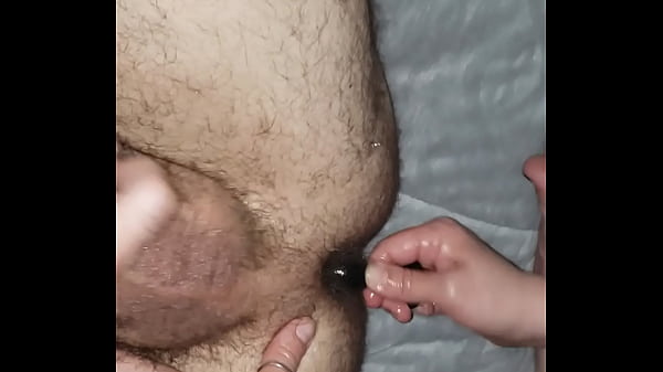 Blowjob and butt plug