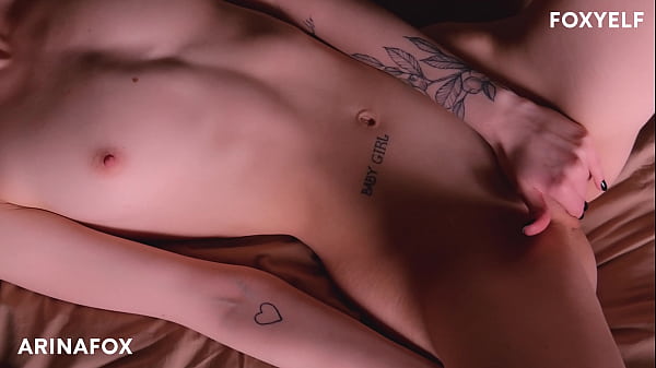 Incredibly beautiful awakening Step Sister Morning Masturbation plunging your body into an incredible orgasm - ArinaFox